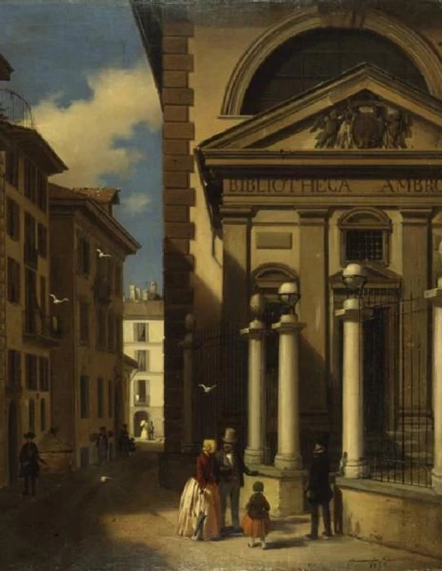L'Ambrosiana verso Piazza San Sepolcro - Civiche Raccolte Storiche, Milano